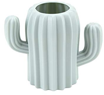 Lyguy Pencil Holder, Creative Cactus Desktop Organizer Pencil Pen Holder Container Brush Pot Stationery School Office Supplies Green