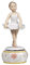 Spieluhr mit Ballerina aus Porzellan, handbemalt, 20 cm, Gastgeschenk für Kommunion, Konfirmation, Geburtstag