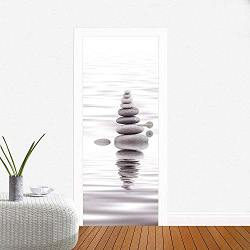 Türtapete Selbstklebend 3D 77X200 Stein Türtapete Selbstklebend Türposter,Fototapete Selbstklebend 3D Pvc Türaufkleber Diy Türbild,Türfolie Poster Tapete