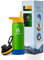 hydro2go Kinder Edelstahl Trinkflasche - 100% Auslaufsicher, BPA-frei mit 2 Deckeln (Strohhalm und Sportverschluss) - Thermo Flasche für Kinder (Lime Green) - 500ml