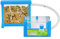 AntHouse - Natürliche Ameisenfarm aus Sand | 3D Basic Set (Sandwich + Futterbox) Himmelblau | Inklusive Ameisen