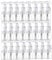 30ml Empty Bottle for Travel 24pcs Plastic Soap Bottle Foam Dispenser Bottle Mini Pump Dispenser for Travel, Shampoo Dispenser, Lash Shampoo Bottle, Pump Bottle