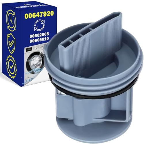 Flusensieb Waschmaschine 78 x Ø 64 mm mit Originalcode 00605010 00647920 00602008 für Bosch für Neff für Constructa für Siemens für Balay - Garantie 10 Jahre - ONIX TECH