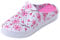 JOMIX Gesundheitsschuhe mit Schuhanstecker Sandalen Damen Sommer Orthopädische Clogs Flach Berufsschuhe Gartenclogs Pantoletten (Rosa, 37 EU, SD8251)