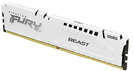 Kingston FURY Beast Bianco DDR5 32GB 5600MT/s CL36 DIMM Memoria Gaming per Computer Fissi Modulo Singolo AMD EXPO e Intel XMP - KF556C36BWE-32