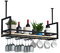 DSVONAUS Deckenregal Weinregal, Hängendes Weinglasregal aus Metall, 140cm Bar-Display Weinlagerhalter, Industrieller Deckenregal Hängend für Bar Restaurant Cafe Küche