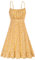 GRACE KARIN Donna Vestito a Sera Spalle Scoperte Abito Senza Manica Stampa Spallacci Spaghetti Giallo Fiori Bianco S