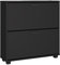Panana 2/3 Drawer Shoe Cabinet，Wooden Shoe Storage Cupboard Freestanding Footwear Organizer with 2/3 Flip Doors Pull Down Shoe Rack (Black, 2 Drawers)