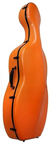 Custodia rigida per violoncello 4/4, custodia per violoncello ultraleggera in fibra di carbonio, resistente alla pioggia, alla compressione e all'usura per la spedizione in aereo, 3,4 kg ( Color : Ora