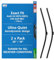 Quinton Hazell Front Window Wiper Blade Set | 26inch & 18 Inches / 660 & 457 mm | Push Button | Driver and Passenger Side Car Windscreen Wipers