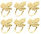 MUCKLILY 12 STK Ginkgo Blatt Serviettenringe Zierringe Für Servietten Blattserviettenringe Ernten Fall Maple Leaf Serviettenschnalle Herbstdeko Esstisch Partnersuche Rostfreier Stahl Kerze