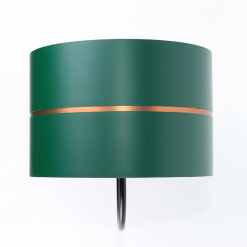 ONZENO Lightning Wandleuchte HomeLight Regal 2 60W LED IP 20 Modern Wandleuchte für Innenraum Wohnzimmer, Wohnkultur, Nachttischlampe, Schlafzimmer Dekor, Kinderzimmer, 25x16.5x25cm (Grau und Kupfer)