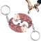 RXKFIGX 2 Stück Otter Schlüsselanhänger Otter Motiv Schutzengel Schlüsselanhänger Otter Partner Schlüsselanhänger Puzzle Anhänger Schlüsselbund Tier-Schlüsselanhänger Schlüsselanhänger Paargeschenke