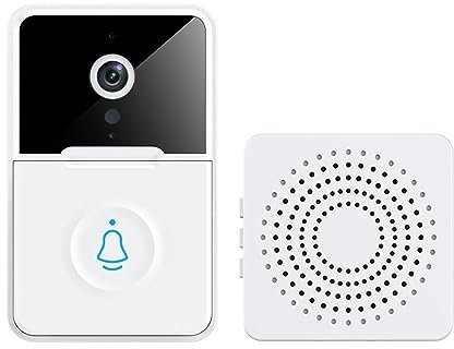 nmbhus Videocitofono Wireless Con Videocamera For Campanello Di Sicurezza Visiva Intelligente HD Ad Alta Risoluzione Con Videocitofono Bidirezionale For Visione Notturna IR(Size:1 set)