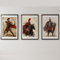 MJ-GRAPHICS® Poster Set Römer Krieger Jungen Gamer & Jugendzimmer Bilder Römische Armee Poster Gaming Zimmer Deko, 3xA3, Gladiator Cäsar Legionär Bilder Bogenschütze Wanddeko Deko Bilder ohne Rahmen
