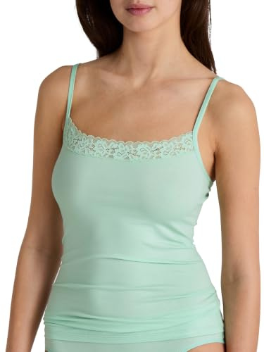 CALIDA Natural Comfort Lace Spaghetti-Top Damen | mit Spitze am Ausschnitt, verstellbare Träger, funktionell