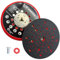 ANBOO Sanding Disc 150mm PU Medium Grit Red, Black Compatible with Bosch Orbital Sander