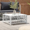 Gartentisch Weiß 70x70x34 cm Gewebeoutdoor Furniture Outdoor Patio Furniture Outdoor Clearance Furniture modern Outdoor Furniture Outdoor Deck Furniture Outdoors