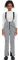 ALSOGO Damen Snow Bibs Isolierte wasserdichte Winddichte Skihose Overall Winter Snowboarding Hose Warmhalten Bequem Hahnentritt XL