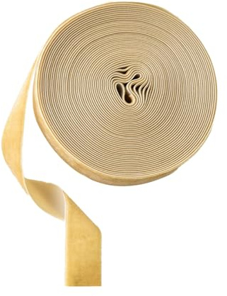 Geschenkband Samtband 10m×2.5cm Schleifenband Geschenkverpackungsband Verpackungszubehör für Geschenk, Blumenstrauß, Weihnachtsdekoration, Hochzeit (Beige)