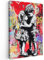 MuchoWow© Impression sur Toile Decoration Murale Peinture 40x60 cm Tableaux Decoratifs Muraux Déco Chambre Tableau Salon Graffiti - Noir et blanc - Street art