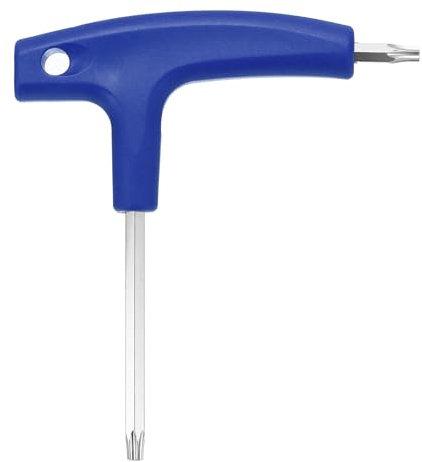 sourcing map Golf Spike Wrench Tool T20 T25 Golf Torque Wrench Stainless Steel Golf Head Adjustment Tool Golf Driver Torque Tool with Plastic Handle for Golf Club Driver Shaft Adapter, Blue