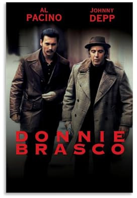JIRUAHHY Filmposter Donnie Brasco, Schlafzimmer, Wohnzimmer, Wandkunst, Dekoration, Poster, 40 x 60 cm, ungerahmter Stil