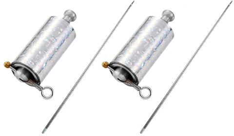 iSpchen Baguette Magique 150cm 2pcs Canne Magique en Métal Canne D'Apparence Inoxydable Bâton Télescopique Magique Portable Bâton de Poche en Métal pour Magicien Professionnel, Scène