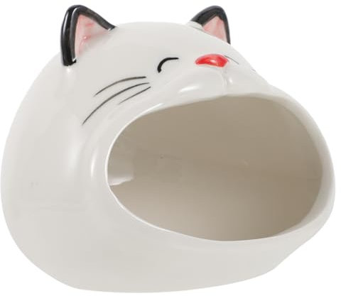 BESPORTBLE Keramisches Hamsterhaus Sommer Kühlversteck für Nager Multifunktionales Hamster Nest Dekoratives Keramikversteck für Kleine Haustiere Spielen und Schlafen