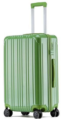 Gumidor Koffer Handgepäck Reisekoffer Bordkoffer Hartschalen in Polycarbonat · -Koffer Trolley Rollkoffer Teleskopgriff, TSA, 4 Rollen(Grün,M)