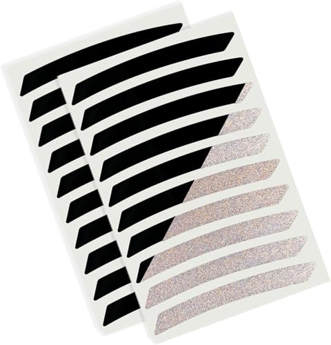 TF Skins Reflektor Sticker Set für Fahrradfelgen von 27,5-29 Zoll. 20 Aufkleber