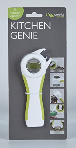 Kitchen Genie - 5 in 1 Muli Opener - Bottle Tops, Jars, Screw tops, Drinks Cans