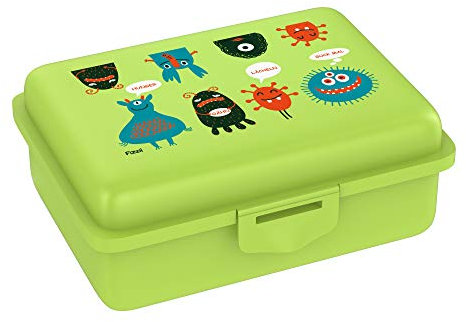 Fizzii Lunchbox (Inkl. Obst-/ Gemüsefach, schadstofffrei, spülmaschinenfest, Motiv: Monster)