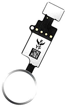 GVKVGIH Home Button Touch ID Main Key Flex Cable Assembly Replacement for iPhone 7 7P 8 8P (White)
