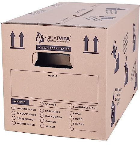 30 x Umzugskartons, Bücherkartons, Aktenkartons | 600 x 330 x 350 mm, 2-wellig | extra groß & stabil bis zu 40 kg | aus Recyclingpapier & mehrfach benutzbar | große Verpackungskartons für den Umzug