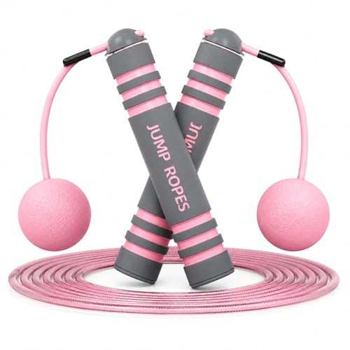 eBoutik - Ropeless Skipping Balls for Fitness Workout - Adjustable Tangle-free Weighted Jump handles