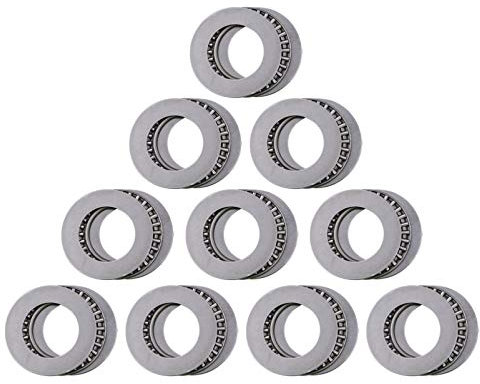 VILLCASE 10 Stück Nadellager mit Unterlegscheiben, Miniatur-Kugellager, Schub flach in Richtung