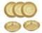 Shubhkart Solid Brass Decorative Nakshi Plate Set for Puja, Decoration & Gifting (Medium 9.5 cm, Pack of 5, Solid Brass)