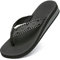 ChayChax Zehentrenner Damen Bequem Flip Flops Sommer Pantoletten Plateau Pantoffeln Rutschfest Badelatschen, Grau, 39 EU