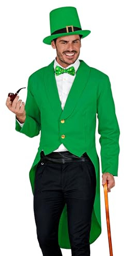 W WIDMANN MILANO Party Fashion - Herren St. Patrick's Day Frack | Garde-Uniform, Kostümzubehör für irische Feiertage, Karneval und Mottoparty