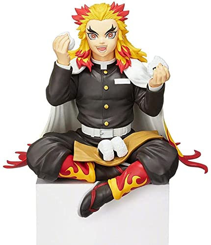 WANSHI Demon Slayer Figuren, 14 cm, Kimetsu no Yaiba Figur, Tanjiro Kamado Agatsuma Zenitsu Nezuko Kamado Kochou Shinobu Anime Figur Statue (Rengoku Kyoujurou)