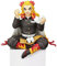 WANSHI Demon Slayer Figuren, 14 cm, Kimetsu no Yaiba Figur, Tanjiro Kamado Agatsuma Zenitsu Nezuko Kamado Kochou Shinobu Anime Figur Statue (Rengoku Kyoujurou)