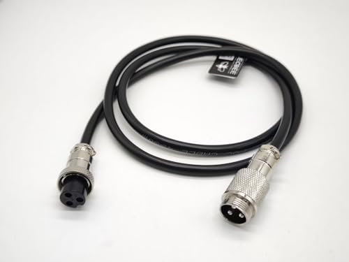 10 unids GX16 3 pines cable cable cable enchufe de aire macho a hembra aviación conector conjunto de cables 1 m