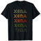 Love Heart Xena T-Shirt im Grunge/Vintage-Stil Schwarz Xena T-Shirt