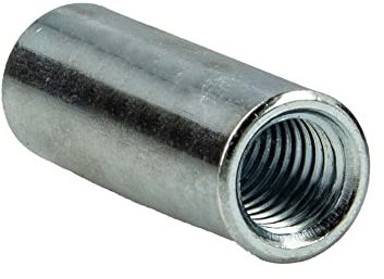 tecuro Gewindemuffe reduziert M16 auf M12, runde Bauform, verzinkt - GMRM16M12