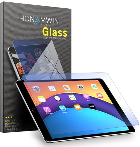 HONAMWINPRO Protecteur d'écran en verre trempé pour iPad Air 2/iPad Air 1/iPad 9,7 filtre de lumière bleue anti-traces de doigts