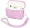 AOTUAO Compatible with AirPods Pro 2 Case Cover, Shock-Resistant Protective Silicone Case Cover for AirPods Pro 2nd Generation 2022 with Silicone Lanyard, Front LED Visible, Lavender Pink