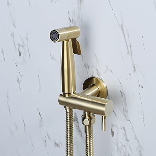 Bidet-Sprühgerät für Toilette, Messing-Bidet-Hahn, heißes und kaltes Wasser, Baby-Stoffwindel-Sprühgerät, Bidet-Aufsätze für die persönliche Hygiene, Chrom good