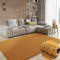 MY-RUG Shaggy Star Hochflor Teppich Rechteckig Goldgelb 180 x 120 cm - Flauschiger Esszimmer Teppich, Günstig