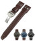 EKSIL 20mm Nieten Echtes Leder Armband Fit Für IWC Big Pilot TOP GUN Uhr IW3777 Kalbsleder Armband, Black Buckle, Achat